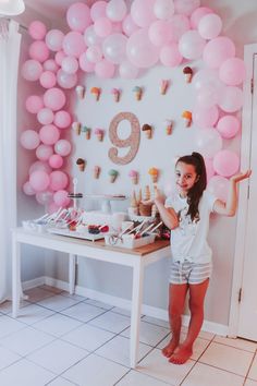 Sienna’s Ice Cream Themed 9th Birthday Party – At Home With Natalie Nine Year Old Girl Birthday Party Ideas, 9th Birthday Theme Girl, Girls Ice Cream Birthday Party, 9th Birthday Girl Ideas Theme, 9yrs Old Girl Birthday Party Ideas, 9 Yrs Old Girl Birthday Party Ideas, 9 Birthday Party Ideas Girl, Like Nastya Birthday Theme, Ice Cream Party Two Year Old