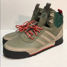 Adidas Originals Baara Jake Boot Men’s Size 12.5 Outdoor Trace Khaki Boots Without Box Khaki Boots, Maroon Shoes, Adidas Yeezy 700, Jungle Boots, Adidas Boots, Adidas Originals Shoes, Tan Leather Boots, Adidas Casual, Adidas Shoes Originals