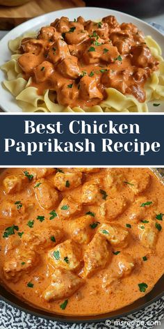 the best chicken paprikash recipe with pasta and sauce