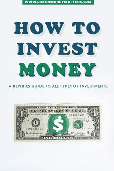 the cover of how to invest money, with a dollar bill sticking out of it