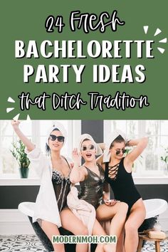 Elevate the celebrations! Discover 24 innovative bachelorette party ideas designed to impress. Whether she dreams of a laid-back gathering or a luxurious soirée, these unconventional themes cater to every bride's unique style. Say goodbye to predictable parties and craft a truly unforgettable experience that reflects her extraordinary spirit.  Explore groundbreaking bachelorette themes that rewrite the rules! 
#BacheloretteParty