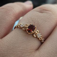 10k/14k/18k Gold 6x4mm Garnet Ring/solid Gold Garnet Ring/handmade Garnet Ring/best Mothers Day Gift/christmas Gift - Etsy Maroon Rings, Vintage Garnet Ring, Graduation Ring, Gold Garnet Ring, Garnet Wedding Rings, Garnet Ring Vintage, Garnet Wedding, Pretty Engagement Rings, Graduation Rings