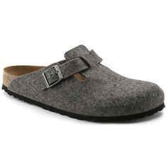 Boston Wool Felt Birkenstock Mules, Birkenstock Styles, Birkenstock Men, Calf Muscles, Birkenstock Boston, Zermatt, Birkenstock Boston Clog, Clogs Shoes, Shoe Care