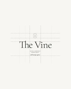 the vine font and logo design