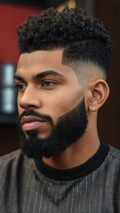 Exploring 40 Trendsetting Black Men’s Hairstyle Ideas: Fades Twists and Natural Looks Mens Skin Fade Haircut, Skin Fade Haircut, Afro Fade, Low Skin Fade, Bald With Beard, Seamless Hair Extensions, Beard Fade