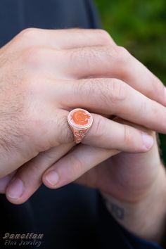 ✪ Orange agate stone Engraved Family Crest Signet Ring - Personalized Coat of Arms - Danelian Jewellery Workshop ➤ Each side can be also custom designed as desired. ✪ Danelian Jewellery with fine goldsmiths craftsmanship creates custom designs based on our client requests. Gold rings made with personalized specifications, your family crest, coat of arms, logo or any design imagined. ➤ Large variety of gemstones to create, with personalized engraving. ✔ Feeling inspired? Leave us your message to Round Intaglio Signet Ring Gift, Intaglio Signet Ring As A Gift, Intaglio Signet Ring Gift, Carved Signet Ring As Gift, Gift Agate Signet Ring With Polished Finish, Engraved Agate Rings, Round Agate Signet Ring Gift, Engraved Agate Rings As Gifts, Engraved Agate Rings Gift