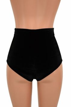 "This item is made to order, please read all the way through the listing before purchasing! Are you a super hot hottie searching for only the hottest bottoms of them all?! Search no more, because our High Waist \"Siren\" Hot Pants, are here! This retro style is simple, yet intriguing. Dignified lady in the front, flirty tease in the back! ;) These hot pants feature a gorgeous, goth black velvet! Ultra lux and smooth as butter! High 11\" rise sets up over the navel. Cheeky cut leg. Waistband free High Waist Bottoms With Built-in Shorts For Club, High-cut Leg Bottoms With Built-in Shorts, Fitted Party Bottoms With Built-in Shorts, Black Fitted High-waisted Swim Shorts, Fitted Black High-waisted Swim Shorts, Solid Fitted Shorts For Party, Solid Color Fitted Shorts For Party, Stretch High Waist Club Swimwear, Stretch High Waist Swimwear For Club