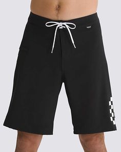 The Daily Solid 18'' Boardshorts Black Moisture-wicking Athletic Shorts For Surfing, Moisture-wicking Black Athletic Shorts For Surfing, Black Surfing Athletic Shorts With Built-in Shorts, Black Shorts With Built-in Shorts For Water Sports, Black Activewear For Summer Water Sports, Black Shorts With Built-in Liner For Water Sports, Black Activewear For Water Sports, Black Summer Activewear For Water Sports, Black Sporty Swim Trunks For Surfing