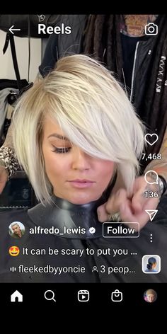 Rocker Hairstyle, Bob Hairstyles Black Women, 3 Hairstyles, Hair Stayl, Classic Bob Haircut, Trendy Bob, Bob Haircut Ideas, Long Bobs, Angled Bob Hairstyles