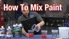 how to mix paint in plastic cups