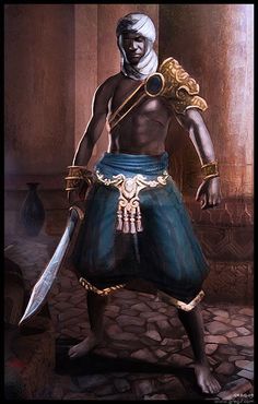 Barbarian Formal Wear, Arabian Assassin, Egyptian Queen, Black Characters, Black Artwork, Arabian Nights