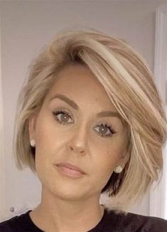 Bob Lung, Chin Length Haircuts, Chin Length Hair, Edgy Short Hair, Bob Hairstyles For Fine Hair, Short Bob Haircuts, Cute Hairstyles For Short Hair, Haircuts For Fine Hair, Short Hair Haircuts