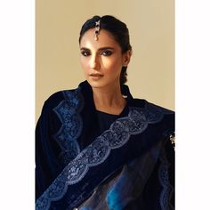 Luxury Embroidered Festive Traditional Wear, Elegant Velvet Traditional Wear With Zari Work, Designer Velvet Saree With Dupatta, Elegant Formal Dupatta With Embroidered Border, Elegant Velvet Traditional Wear For Eid, Elegant Traditional Wear With Resham Embroidery On Velvet, Traditional Velvet Sets With Sheer Dupatta, Formal Saree With Embroidered Border, Elegant Velvet Traditional Wear With Dupatta