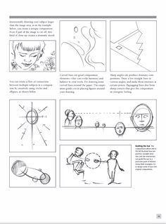 an instruction manual for how to draw people in different ways, including the drawing process