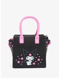 Sanrio Bag, Loungefly Hello Kitty, Loungefly Bag, Pink Skull, Sanrio Kuromi, Satchel Purse, Skull Print, Satchel Bag, Lady Dior Bag