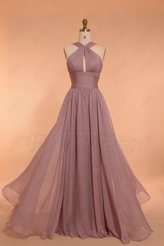 Chiffon Prom Dress With Pleated Bodice, Chiffon Wedding Dress With Ruched Bodice, Chiffon Bridesmaid Dress With Ruched Bodice, Bridesmaid Gown With Ruched Bodice In Chiffon, Chiffon Bridesmaid Gown With Ruched Bodice, Flowy Chiffon Dress With Ruched Bodice For Weddings, Chiffon Gown With Ruched Bodice For Bridesmaids, Chiffon Bridesmaid Dress With Sweep Train, Bridesmaid Chiffon Dress With Sweep Train