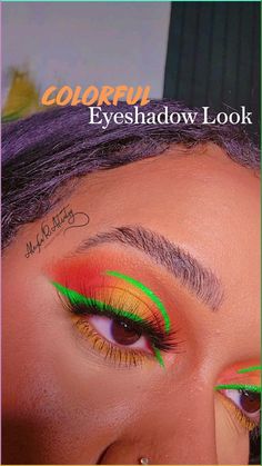 Follow for more makeup inspo! Fun orange and green graphic liner Eyeshadow look inspiration 
@juviasplace Saharan II Pallete
Beatsbydeb Neon Pigment stack for liner


#eyeshadow #eyeshadowlooks # #eyeshadowforbeginners #colorfulmakeuplooks #colorfuleyeshadow #liquideyeliner #greenmakeup #orangemakeup #makeuplover #makeuplover Neon Graphic Liner, Neon Eyeshadow Looks, Green Graphic Liner, Liner Eyeshadow, Neon Eyeshadow