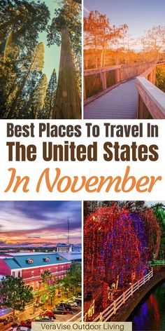 the best places to travel in the united states in november