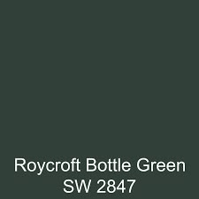 the royal bottle green sw 2087 is shown in this image, and it's dark