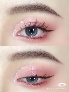 Punk Makeup Looks, Cat Makeup Look, Dramatic Eyeliner, Punk Makeup, Makeup Tip, Pink Eye Makeup, Doll Eye Makeup, Korean Eye Makeup