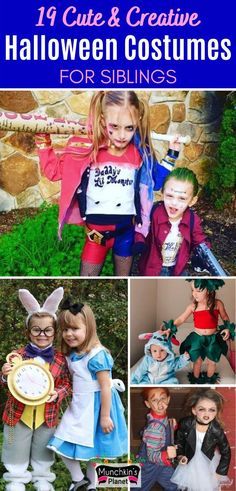 Kids Halloween Costumes For Boys, Halloween Costumes For Siblings, Costumes For Siblings, Brother Sister Halloween, Brother Sister Halloween Costumes, Halloween Costumes For Boys, Zombie Make Up, Halloween Costumes Kids, Sister Halloween Costumes