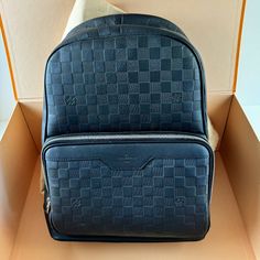 Used Louis Vuitton N40306 Damier Infini Backpack Rucksack Black Men's Condition : Used But Near Mint, It Was Given As A Gift, Used A Few Times, Not Enough Space To Be My Daily Driver So I Got Something Else. You Get Everything You See In The Pics Including The Lv Bag From The Store, If You Have Any Questions Please Let Met Know, I Will Ship 2nd Day To Make Sure It Arrives Right Away. High-end Black Backpack For Daily Use, Designer Leather Backpack For Business, Designer Black Leather Rectangular Backpack, Designer Black Rectangular Leather Backpack, Designer Leather Travel Backpack, Designer Travel Backpack, Luxury Black Backpack, Luxury Black Leather Rectangular Backpack, Luxury Black Standard Backpack