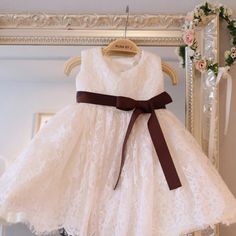 Only $58.99, Flower Girl Dresses White Lace Classic Flower Girl Dress With Burgundy Sash For Formal #TG7140 at #GemGrace. View more special Flower Girl Dresses,Cheap Flower Girl Dresses now? GemGrace is a solution for those who want to buy delicate gowns with affordable prices. Free shipping, 2018 new arrivals, shop now to get $5 off! White Ribbon Dress For Dress-up, White Dress With Ribbon For Dress-up, White Sleeveless Dress With Ribbon, Elegant Ribbon Dresses For Dress-up, Elegant Ribbon Dresses For Dress-up Occasions, Elegant Dresses With Ribbon For Dress-up, Elegant Dress-up Dresses With Ribbon, Fitted Lace Dress With Ribbon, White Lace Dresses With Ribbon