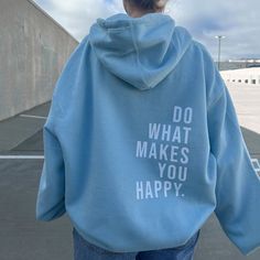 Happy Hoodie, Loose Hoodie, Traje Casual, Estilo Chic, Large Sweaters, Sweater Collection, Sports Hoodies, Winter Hoodies, What Makes You Happy