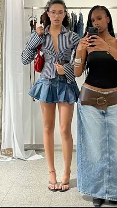 Button Up Shirt Outfit Black Women, Pink Skirt Outfit, Effortless Outfit, Streetwear Fashion Women, Halloween Disfraces, Fashion Fits