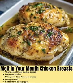 Melt In Your Mouth Chicken, Mouth Chicken, Easy Chicken Breast, Chicken Breast Recipes Easy, Healthy Chicken Breast, Breast Recipe, Cook Chicken Breast, Chicken Dishes Recipes, Juicy Chicken