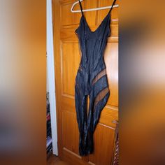 This Catsuit Is Brand New And Features Opaque Black Panels With Shimmer Details And See Through Mesh Panels. There Is No Size On The Item But I Imagine It's Best For A Medium Black Sheer Jumpsuits And Rompers For Night Out, Sheer Jumpsuits And Rompers For Night Out, Sheer Black Jumpsuit For Night Out, Black Party Jumpsuits And Rompers With Lined Body, Black Jumpsuits And Rompers With Lined Body For Party, Black Party Jumpsuit With Lined Body, Black Lined Jumpsuits And Rompers For Party, Black Jumpsuit With Lined Body For Party, Catsuit Bodysuit