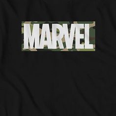 The classic Marvel logo gets a fresh new look with this officially licensed Marvel Camo Logo Men's Big & Tall Crew Neck Black Graphic T-Shirt! Bold white lettering is decorated by green, beige, and brown camo patterns across this classic men's tee that is perfect to help keep you looking and feeling heroic!Character: MarvelClosure Type: Pullover HeadFit: Regular FitNeckline: Crew NeckSleeve Length: Short SleeveFiber Content: 60% Cotton, 40% PolyesterFabric Description: KnitCare: Machine Wash, Tu Marvel Logo, Camo Patterns, Tops Graphic, Green Beige, Mens Big And Tall, Classic Man, Big & Tall, Mens Tees, New Look