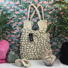 Beautifully Crafted Macrame Tote In Natural Materials By I.N.C. International Concepts. Accented With Sea Shells And Gold Hardware Inside, This Tote Is Completely Hand Washable And Drip Dry. Perfect For Spring And Summer From Shopping To Picnics To The Beach Or Wherever, It’s The Go To Bag. Measures: From Center Down ... 11” From Handle Down ... 14” Across Side To Side ... 12” Width ... 1” Summer Cream Hobo Bag With Braided Handles, Summer Cream Woven Hobo Bag, Summer Woven Cream Hobo Bag, Cream Hobo Bag With Braided Handles For Summer, Summer Cream Bag With Braided Handles, Elegant Summer Hobo Bag In Natural Color, Cream Bohemian Hobo Bag For Summer, Summer Bohemian Cream Hobo Bag, Cream Crochet Shoulder Bag For Shopping