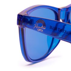 Our color sunglasses are inspired by the colors of the rainbow, featuring UV400 protective lenses blocking UVA and UVB rays. Ditch the dark lenses - Your future is looking brighter! Rainbow Sunglasses With Uv Protection For Summer, Blue Tinted Fun Sunglasses, Fun Blue Tinted Sunglasses, Blue Fun Sunglasses With Tinted Lenses, Trendy Rainbow Sunglasses With Gradient Lenses, Fun Blue Polarized Sunglasses, Blue Shield Sunglasses With Gradient Lenses, Blue Tinted Shield Sunglasses In Polycarbonate, Blue Tinted Shield Sunglasses Polycarbonate