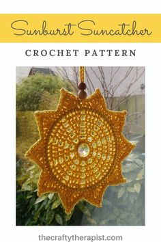 the sunburst suncather crochet pattern