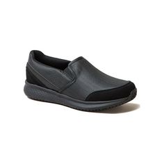 Lightweight, comfortable and ready to work as hard as you do, Tredsafe's Sara II Shoes offer an anti-fatigue footbed and slip-resistant tread. A sensational pick if you need to be on your feet all day. The slip-on design makes for an easy on and off. Exclusively at Walmart. Size: 8.  Color: Black.  Gender: female.  Age Group: adult. Functional Synthetic Slip-ons With Round Toe, Fade-resistant Slip-ons With Round Toe, Fade-resistant Round Toe Slip-ons, Functional Slip-resistant Closed Toe Sneakers, Functional Slip-on Walking Shoes With Slip-resistant Sole, Ergonomic Closed Toe Synthetic Walking Shoes, Functional Slip-on Slip-resistant Walking Shoes, Functional Slip-resistant Synthetic Slip-ons, Functional Synthetic Slip-resistant Slip-ons