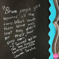 a chalk board with writing on it that says brave people get spoked all the time