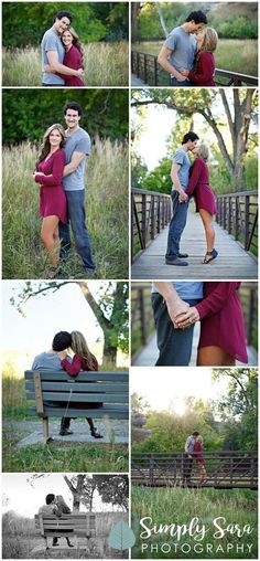 an image of a couple kissing on a bench in the park with their arms around each other