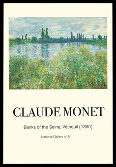 the cover of claude monet's book banks of the seine, verhoul