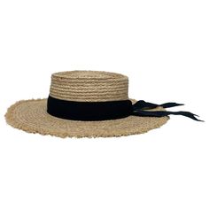 This natural straw hat is perfect for a nice sunny day at the beach or if you are running errands around town. The Corsica Straw Sun Hat is lightweight and the black ends of the trim make it stands out American Hat Makers, Straw Sun Hat, Fabric Ribbon, Measuring Tape, Day At The Beach, Sunny Day, Sun Hat, Straw Hat, Grosgrain Ribbon