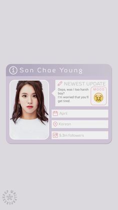 the id card for son chae young