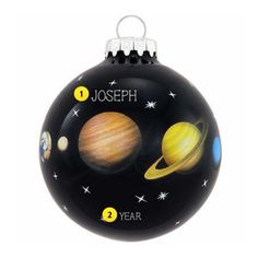 Planets of the Solar System Christmas Ornament Toy Rocket, Themed Ornaments, Old World Christmas Ornaments, Solar System Planets, Christmas Puzzle, Our Universe, Ornament Hooks, Old World Christmas, Up Halloween