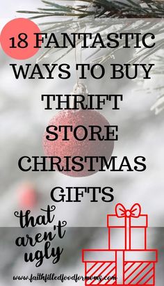 Best Thrifted Gifts, Tips For Thrifting, Thrift Store Gifts Upcycling, Thrift Gifts Ideas, Christmas Thrift Store Diy, Second Hand Christmas Gifts, Thrift Store Christmas Gift Ideas, Diy Thrifted Christmas Gifts, Thrifted And Gifted