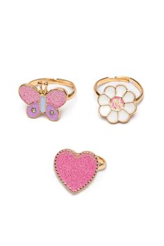 Cute set of 3 rings. Makes for a great gift. small parts. Keep away from young children Recommended for children 3 and up Cat Ear Headset, Disney Frozen Toys, Gym Activities, Kids Accessories Jewelry, Calendar Gifts, Headband Tiara, Asian Eye Makeup, Free Tattoo, Golden Ring