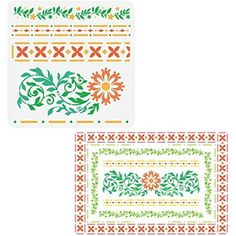 Not just stencils for walls, use these reusable stencils for painting on wood, canvas, furniture, floors or more. Can be applied to DIY your own craft projects such as festival cards, stamp, fabric painting, journal, notebook and can apply these to stamping, paper cuttings, cloth art painting, wall decor and more. Size: 30x30cm.  Color: Multicolor. Lace Stencil, Stencils For Painting, Reusable Stencils, Wall Furniture, Painting Templates, Plastic Flower, Flower Lace, Stencil Template, Flowering Vines