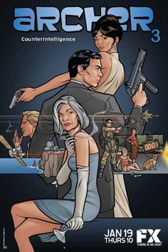 the poster for archer 3 is shown