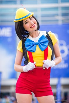 a woman dressed up as a cartoon character