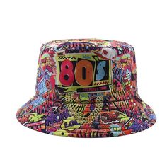 Season:All Seasons; Gender:Men's; Style:Casual,Fashion; Hats Category:Bucket Hat,Sun Hat; Occasion:Street,Daily; Material:Cotton; Function:Sunscreen,Breathable; Pattern:Graffiti; Front page:FF; Listing Date:05/28/2024; Head Circumference:58 Wide Brim Sun Hat For Summer Streetwear, Summer Streetwear Bucket Hat, Adjustable Sun Hat For Summer Streetwear, Adjustable Sun Hat For Streetwear In Summer, Summer Streetwear Sun Hat With Curved Brim, Curved Brim Sun Hat For Summer Streetwear, Trendy Summer Hats For Streetwear, Trendy Summer Streetwear Hats, Adjustable Hats For Summer Streetwear