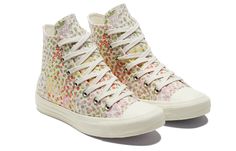 Converse Wmns Chuck Taylor All Star High 'Floral Print - Egret' A01594C Converse Multicolor Sneakers For Spring, Pattern Converse, Converse Chuck 70s, Converse Chuck Taylor Black, Chunky Platform Sneakers, Womens High Top Shoes, Women Platform Sneakers, Chuck Taylor All Star Lift, All Stars Converse