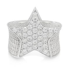 The new Shooting Star Ring is iced with over 200 handset VVS Diamond Simulate stones. The ring has a Greek Key design engraved on the inside. Made out of .925 Sterling Silver, the ring is durable and made to last. Available in 14K gold and white gold plating, this ring is the perfect accessory. Empire Outfit, Star Rings, Vvs Diamond, Lucky Charms, Key Design, Shooting Star, Star Ring, Greek Key, Shooting Stars